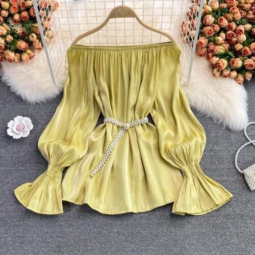 Женские рубашки с длинным рукавом GYCOLIRY China At AliExpress