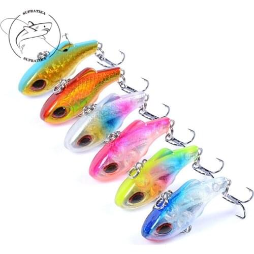 Artificial VIB Wobbler Anti-Corrosion 5.2G/36MM Fishing Lure Hard Bait 3D Eyes Freshwater Professional Plastic Fishing Bait