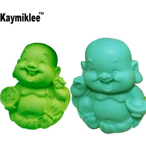 Kaymiklee S103 Buddha Candle Moulds Soap Mold Kitchen-Baking Resin Silicone Form Home Decoration 3D DIY Clay Craft Wax-Making