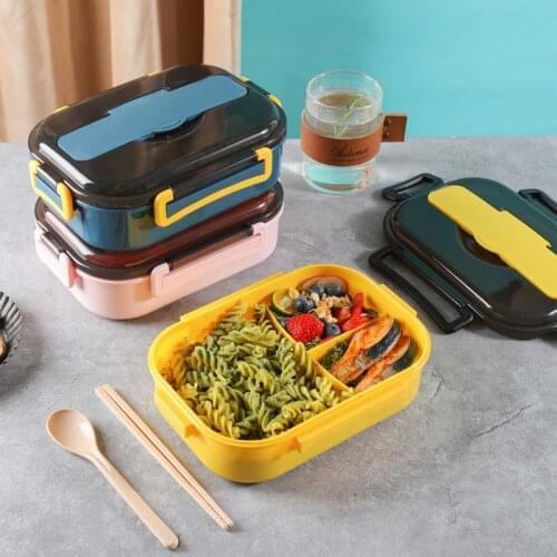 Bento box japanese style food container storage insulated lunch container Breakfast Boxes Wheat Straw Material lunch box