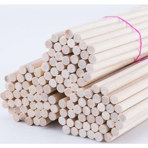 25/50Pcs 0.15cm Maple Round Wooden Rods Sticks Premium Durable Wooden Dowel for DIY Crafts Building Model DIY Food Craft