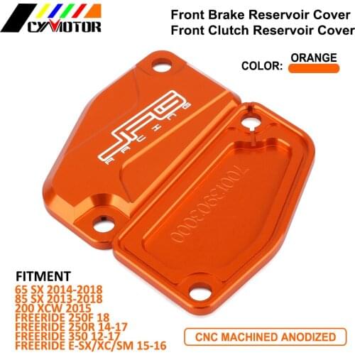 CNC Motorcycle Cluth Brake Fluid Reservoir Cap Cover For KTM SX65 SX85 XCW200 FREERIDE 250F 250R 350 ESX XC SM TC65 TC85 13-2020