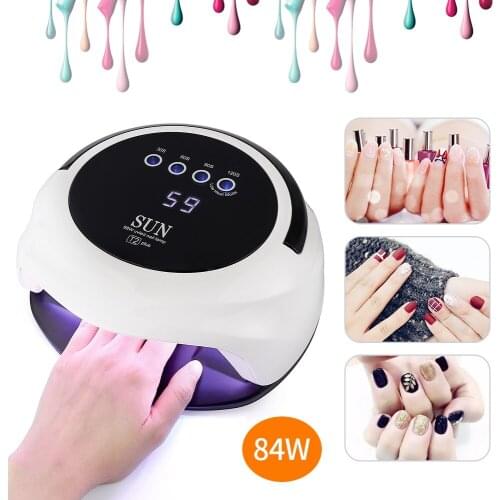 84W Nail Lamps Manicure UV LED Nail Dryer For Curing All Gels 42LEDs Ice Lamp For Professional Nail Art DIY Design Manicure Tool