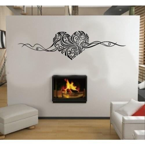 Hot Sale Romantic Heart Removable Wall Decal Home Decoration Wall Art LOVE Wedding Decoration Centerpieces Family Sticker Y-243