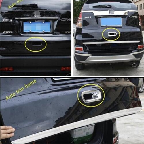 Lapetus Chrome Trunk Tailgate Rear Door Handle Bowl Cover Trim ABS Fit For Honda CRV CR-V 2013 2014 2015 2016