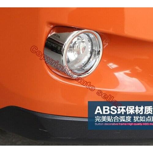 ABS Chrome Front Fog Light Lamp Cover Trim Molding Bezel Garnish For Subaru XV 2011-2015
