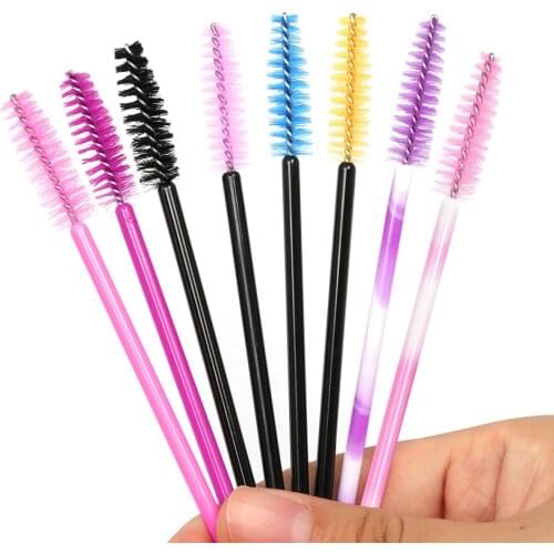 Disposable 100 PCS/Pack Micro Brushes for Eyelash Extension Makeup Brushes Swab Individual Applicators Mascara Eyelashes Brushes