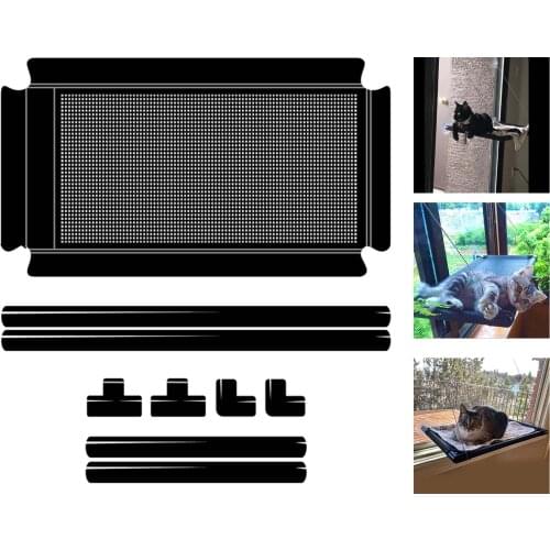 Pet Hanging Beds Bearing 15kg Cat Sunny Window Seat Mount Pet Cat Hammock Comfortable Cat Pet Bed Shelf Seat