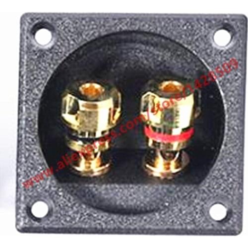 1pc ABS Audio Speaker Binding Post Square Junction Box WP2-27 2 Positions Red and Black Copper Wiring Clamp Connector