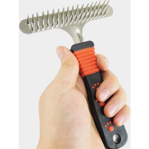 Dog comb husky in the large dog beauty comb long hair open knot comb Jin Mao Satsuma Husky nail comb