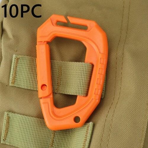 TK 1/10PC Carabiner Travel Kit Camping Equipment POM Resin Survival Gear Camp Mountaineering Hook Outdoor Carabiner Dropship