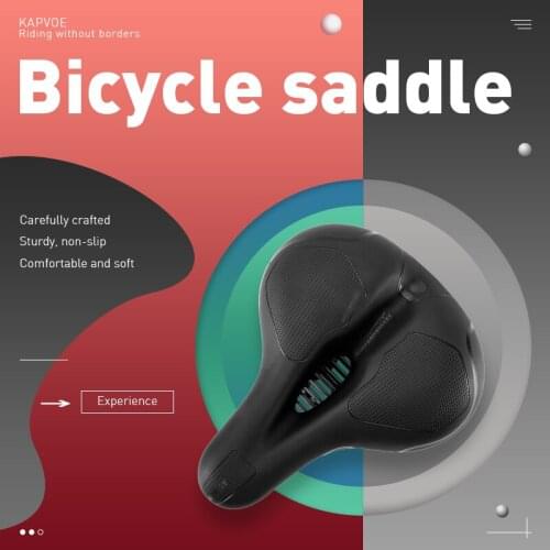 Bicycle Saddle MTB Soft Saddles Bicycle PU Cushion Bicycle Chair Bike Saddles Cycling Saddles Bike Accessories Comfortable Seat