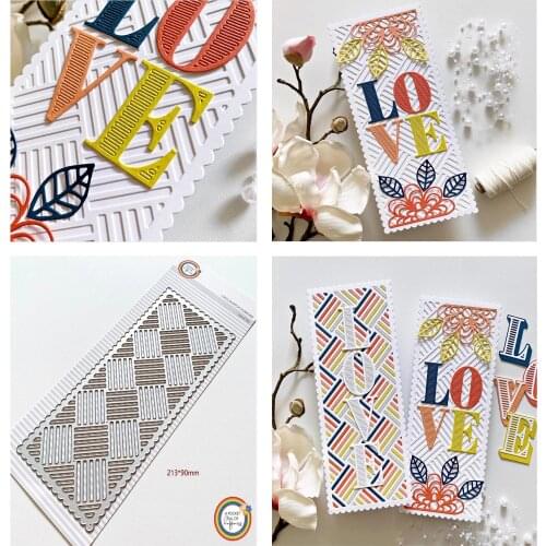 Wavy Rectangular Hot Sale Scrapbooking cutting Dies Metal Stencils for Craft Embossing Paper Stencil Template for DIY Making