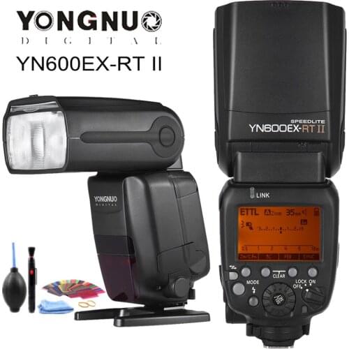 YONGNUO YN600EX-RT II TTL Master Flash Speedlite for Canon Camera 2.4G Wireless 1/8000s HSS GN60 Support Auto/ Manual Zooming