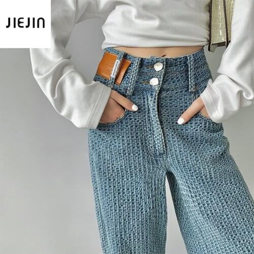 High Waist Wide Leg Jeans for Women Retro Loose Streetwear Straight Leg Jeans Solid Harajuku Color Mom Denim Pants Hig Quality