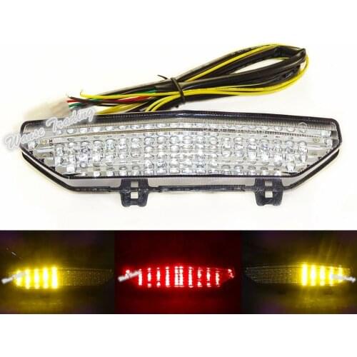 Waase E-Marked Tail Turn Signal Integrated Led Light Clear For 2008 2009 2010 2011 2012-2015 KAWASAKI GTR1400 GTR 1400 ZGT40