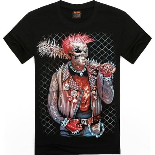 2016 Men T Shirts High Quality Mens T Shirts Devil Stick 3d T Shirts Casual T-Shirt Men Slim Fit Wild T Shirt