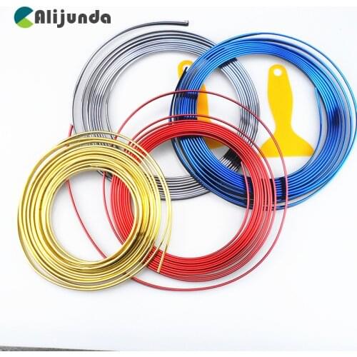 5M Car Door Dashboard Air Outlet Steering-wheel Styling Interior Decoration Line Strips for Geely Vision SC7 MK CK Cross Gleagle