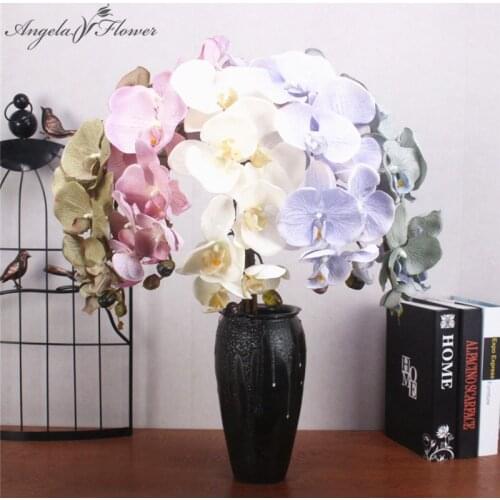 95 cm large artificial flower phalaenopsis high quality silk flower artificial orchid home decor DIY wedding Christmas day gift