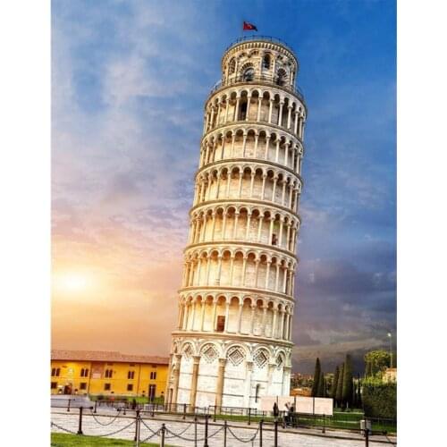 Diamond inlaid 5D diamond painting DIY full drill tower cross diamond embroidery living room dining room decoration