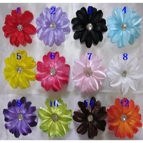 Free Shipping 400pcs lily flower hair Childrens hair adorn flower child Lily hair girl hair clip bow