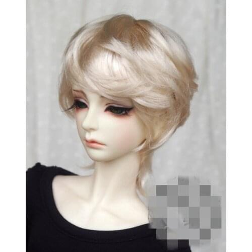 BJD Doll Wig for 1-3 1-4 1-6 size imitation Mohair Wig light blonde brown black multi-color curly hair doll accessories