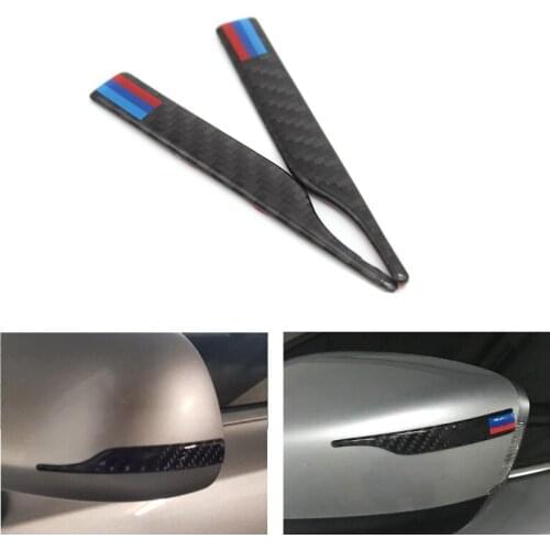 For BMW 1 2 3 gt 4 5 7 Series X3 X4 X5 X6 Carbon Fiber Rearview Mirror Anti-rub Strip Protector Anti-collision Bumper Sticker