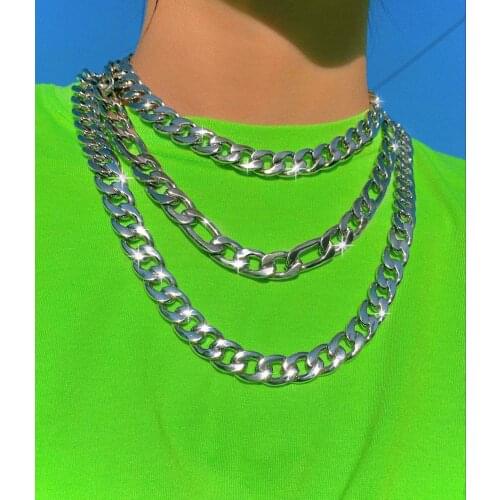 Europe and the United States Punk Personality jian dan kuan Necklace