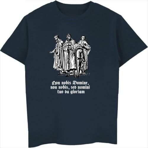 New Fashion Funny T-shirt Knight Templar Crusader T Shirt Men Cotton Short Sleeve Tshirt Hip Hop Tees Tops Harajuku Streetwear