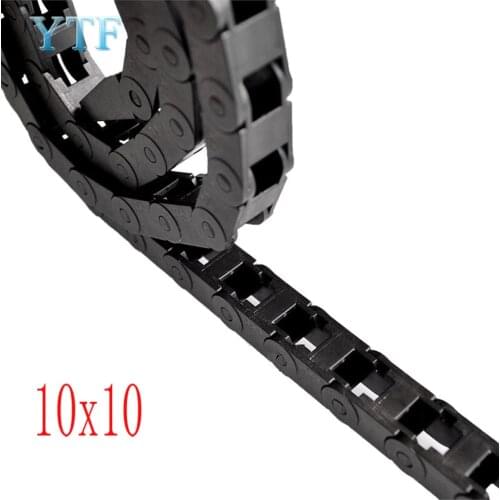 7 x 7mm 10x10m L1000mm Cable Drag Chain Wire Carrier with end connectors for 3D Printer Tools