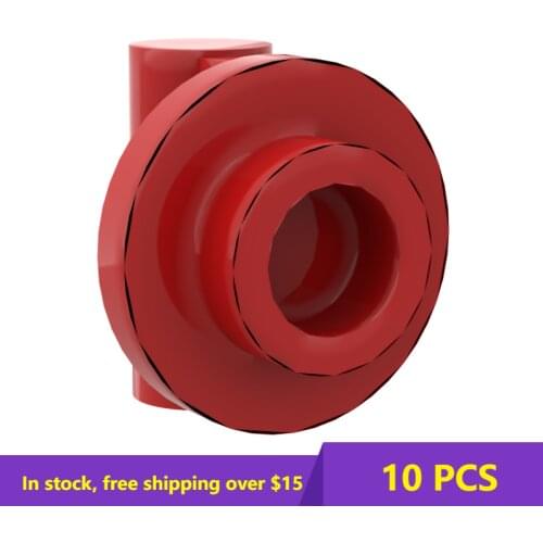 MOC Bricks 25893 1 x 1 x 0.5 Round 1 x 1 plate with handle For Building Blocks Parts DIY Educational Construction Kids Toys