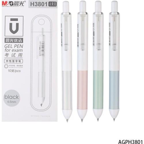 M&G AGPH3801 Ultra-simple Gel Pen 0.5mm Press Type School Supplies Office Supplies Stationery