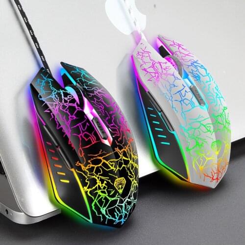 Computer Mouse Gamer Ergonomic Gaming Mouse USB Wired Game 3200 DPI Mice 4 Adjustable DPI For PC Laptop Desktop