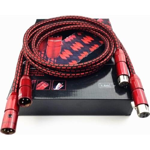 New Pair HiFi Audio XLR Cables King Cobra PSC Interconnect XLR Balance Cable with Box for Amplifier CD Player Home Theater