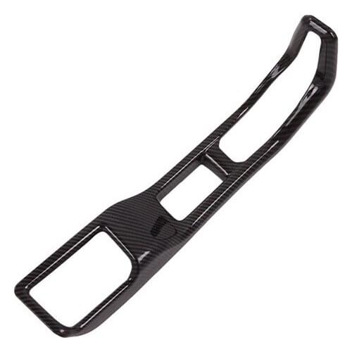 Applicable for Jeep herdsman ABS black carbon fiber pattern handbrake trim strip decoration sticker