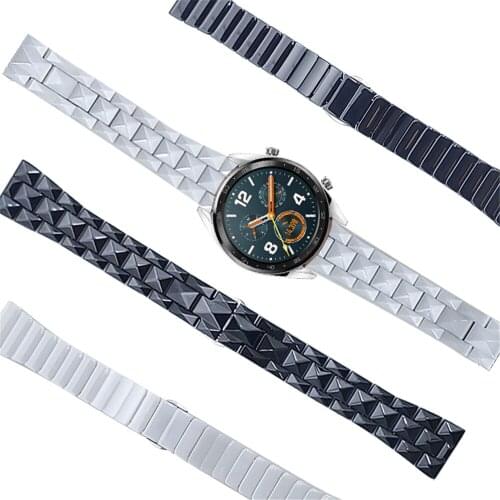 New Ceramic Slim Wrist Strap for HUAWEI WATCH 3 GT 2 46mm 42mm Band Bracelet 20mm 22mm Bands for HONOR ES GS Pro Magic WristBand