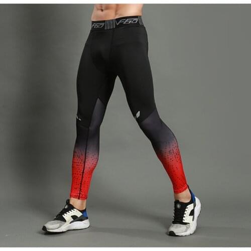 Sportswear Long Pants Gym Training Pants Skinny Leggins Running Compression Pants Tights Men Sport Leggings Fitness