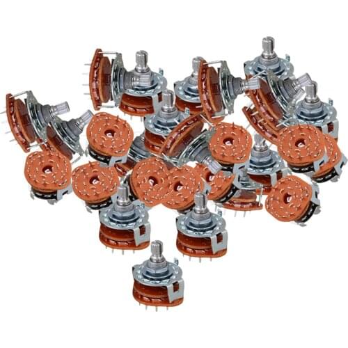 Yibuy20pcs 6Way Guitar Amplifier Rotary Switch for Custom Wiring Guitar