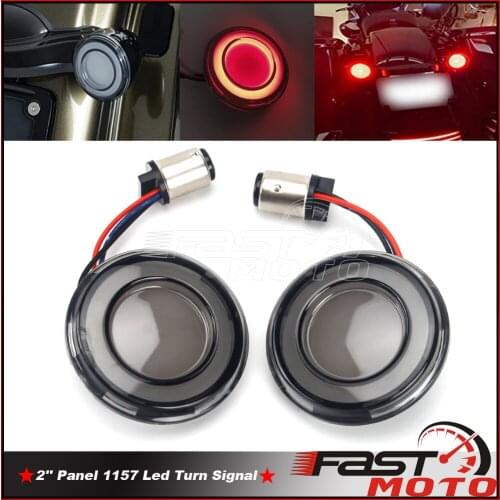 1157 Rear Signal Light Smoke Lens Flasher Bright Red Lamp 12V Stop Blinker Lights For Harley Electra Road Glide Fat Boy Softail