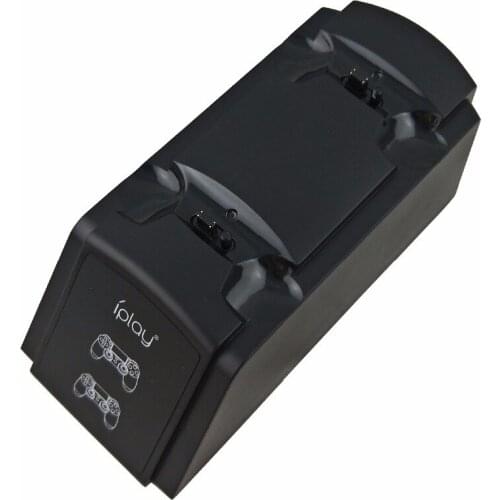 LED USB Dual Gamepad Charger Game Controller Power Supply Charging Station Stand for Sony Playstation 4 PS4 and Borne Interface