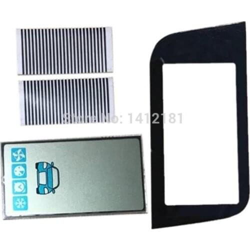 10 pcs/lot A93 lcd display Flexible Cable + keychain Glass Case for Starline A93 GSM lcd remote control 2 way Car alarm system