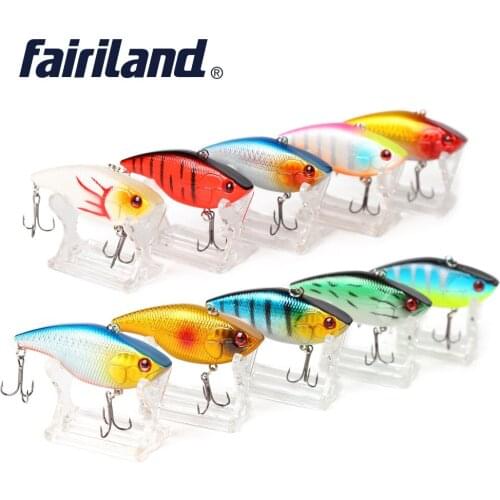 10pcs VIB lure 7cm/2.8in 16g/0.56oz sinking fishing lures hard VIB crankbait wobblers isca artificial Treble vibration Pesca