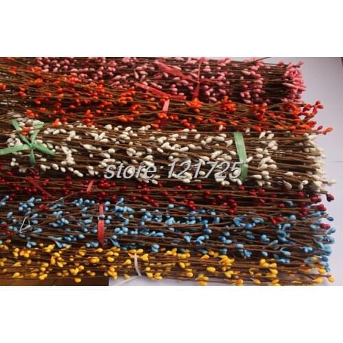 100pcs Pretty pip berry stem for floral bracelet wreath wedding diy wreath 40CM