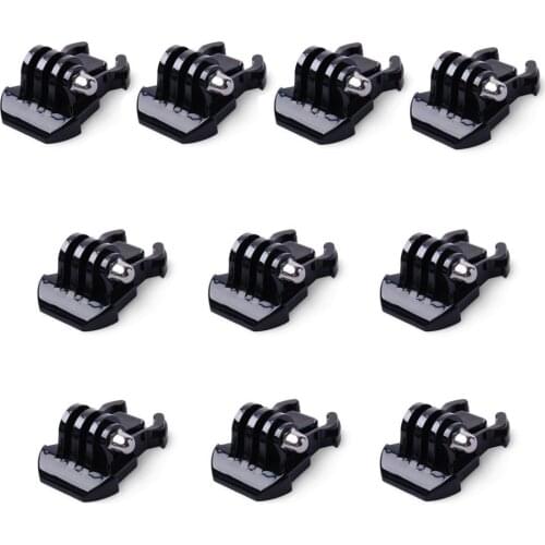 10x Buckle Clip Basic Mount for GoPro Hero 8 7 6 5 4 3+ 3 Session MAX 2018 Fusion, DJI Osmo Action, AKASO, SJCAM, Xiaomi Yi