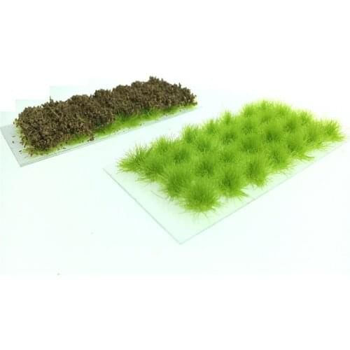 28pcs/lot Architecture 8mm Model Grass Artificial Decoration For Model Building Diorama Kits Toy Train Layout