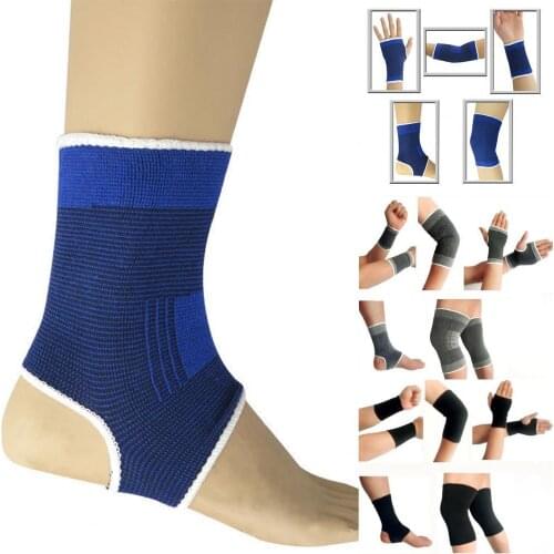 5 Pairs/Set Sports Knee Pad Wrist Guard Ankle Support Anti-twist Protective Gear Sports Knee