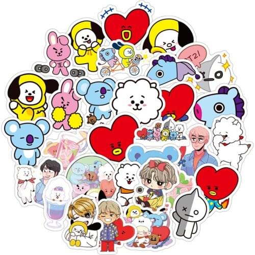 60Pcs Cartoon Q Version Korean Combination Mens Team Sticker For Computer Guitar Refrigerator Suitcase Sticker