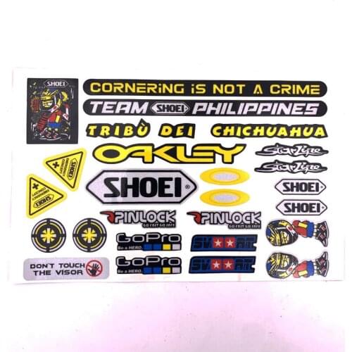 Authentic 3M Motorcycle Helmet Lens Sticker For KAWASAKI BWM YAMAHA KTM HONDA SUZUKI