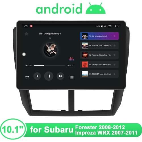 10.1 Inch Car Radio Stereo Android 10.0 System Bluetooth 5.1 1280*800 For Subaru Forester 2008-2012 Impreza WRX STi 2007-2011
