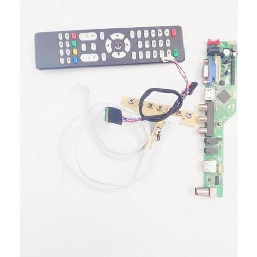 For B140XW03 led lcd monitor T.V53 screen controller board HDMI-Compatible/VGA/AV/USB 1366*768 WLED 40 pin LVDS 14"